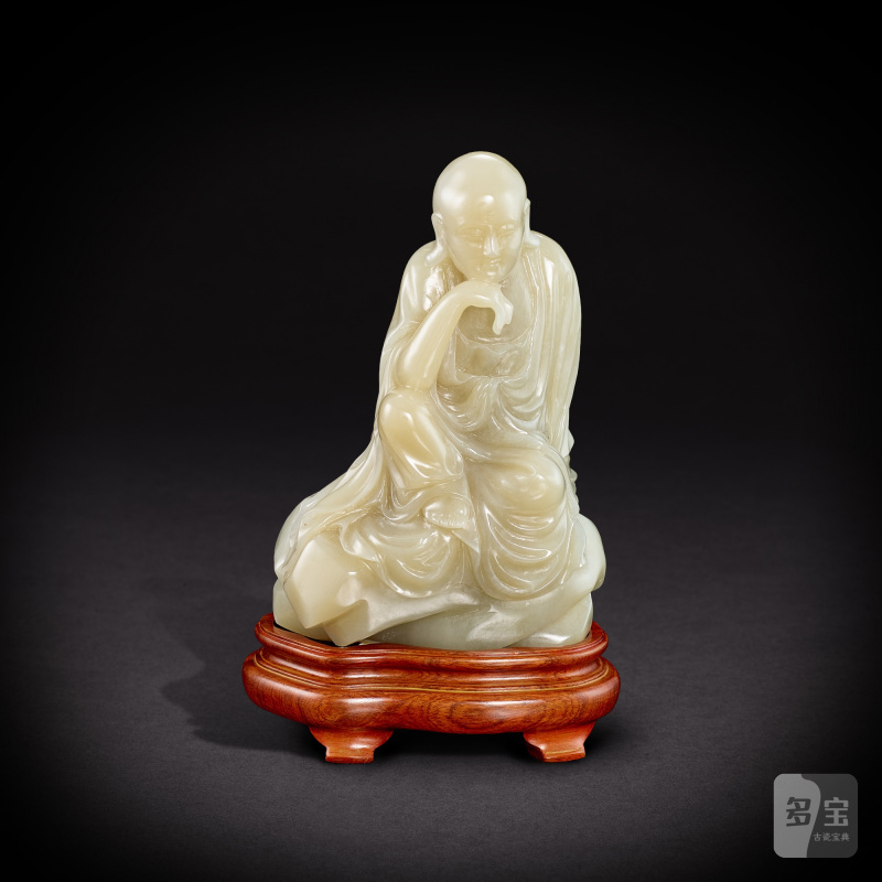 A set of eighteen jade Luohan figures, 20th century | 二十世紀 玉雕十八羅漢一套 - 图3